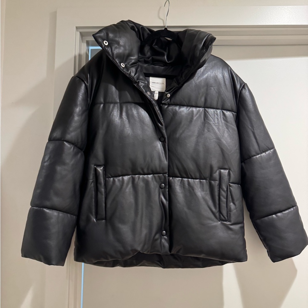 Avec Les Filles Black Puffer Jacket